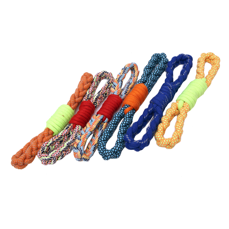 Small Figure 8 Dog Rope Toy, for Pets Playing, Feature Attractive