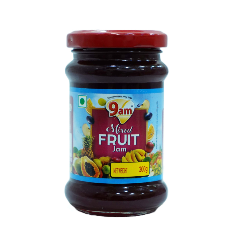 200gm 9am Mixed Fruit Jam, Certification FSSAI, Taste Sweet at Best