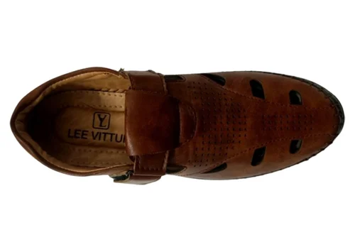Mens Brown Leather Sandals 1686377269 6931566 