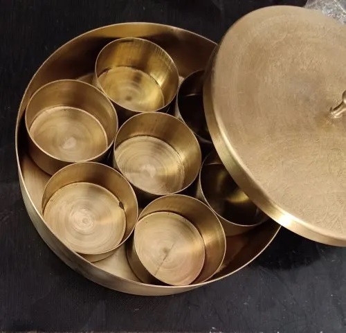 Brass Masala Box