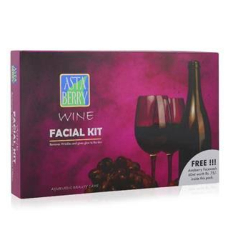 Asta Berry Wine Facial Kit, Gender Unisex, Form Cream Global Care