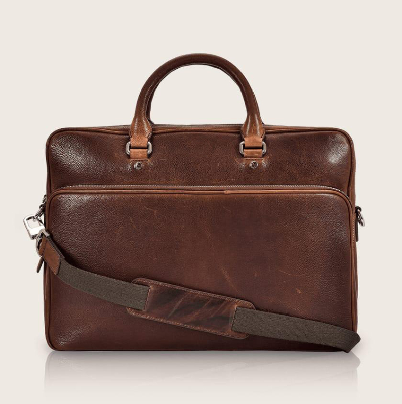 Leather Laptop Bag, Pattern Plain, Feature Nice Look, Attractive