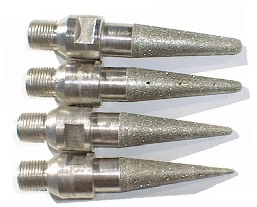 Stainless Steel Diamond Cone Tool, Size : 80 mm (L)