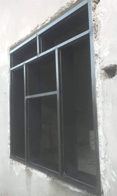 Black Plain Granite door frame