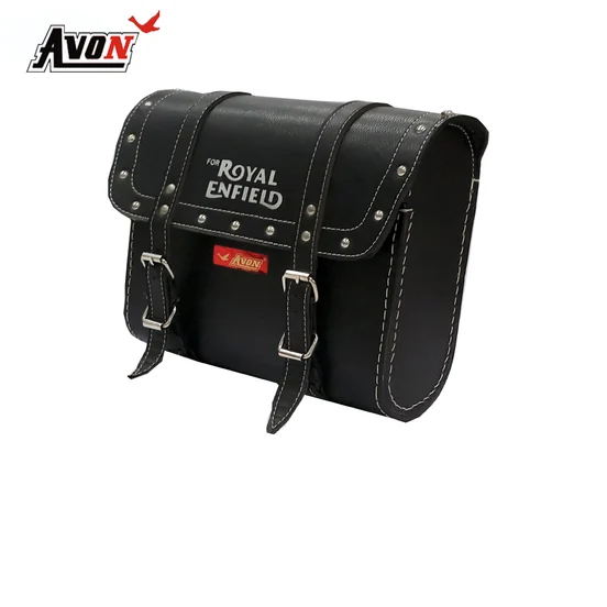 Avon Leather Royal Enfield Side Bag Size 30 X 18 X 50cm Color Black At Rs 300 Piece In 5315