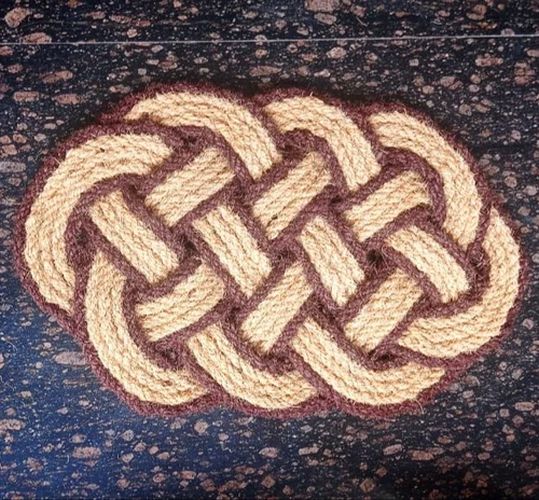 Brown Rope Door Mat, Size 45*75, 40*60 Cm at Rs 90 / Square Feet in