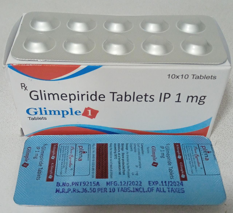 Glimepiride 1mg Tablets at Rs 65 / Box in Pali IG Enterprises