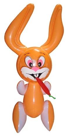 Orange PVC Inflatable Animals, Packaging Type : PP Bags