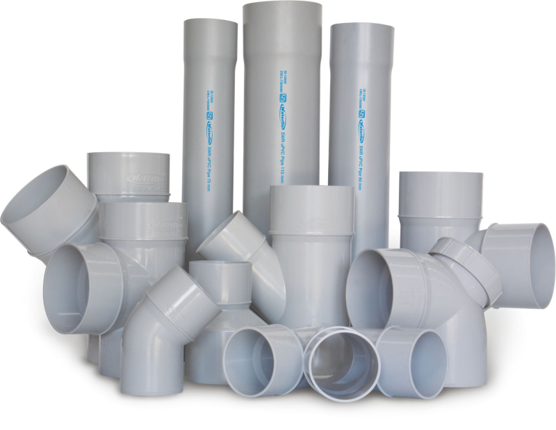 Round PVC Waterflo Selfit SWR Pipe, For Drainage, Color : Grey At Rs 50 ...