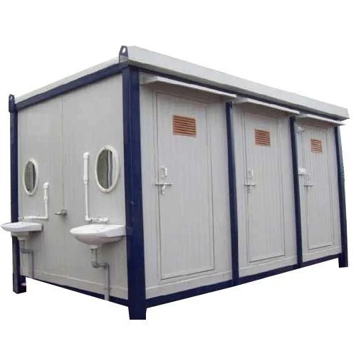 Polished FRP PUF Portable Toilet Block, for Commercial Use, Industrial Use, Shape Rectangular