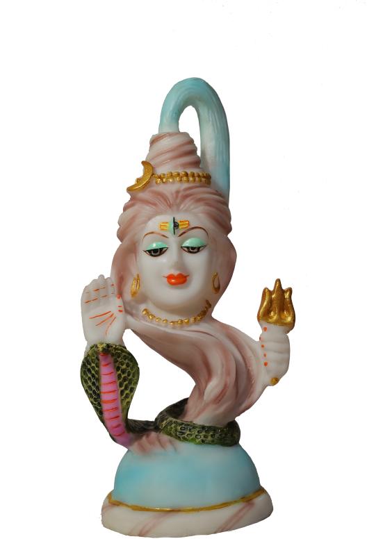 White Marble Shiva Ganga Statue