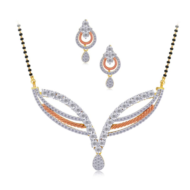 Rose Gold Diamond Mangalsutra Set at Rs 1.18 Lakh / Piece in Gaya