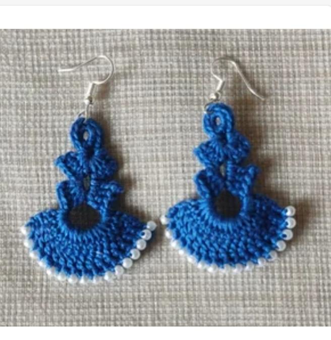 Cotton Crochet Earrings, Gender : Female