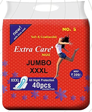 Extra care red jumbo xxxl sanitary pads