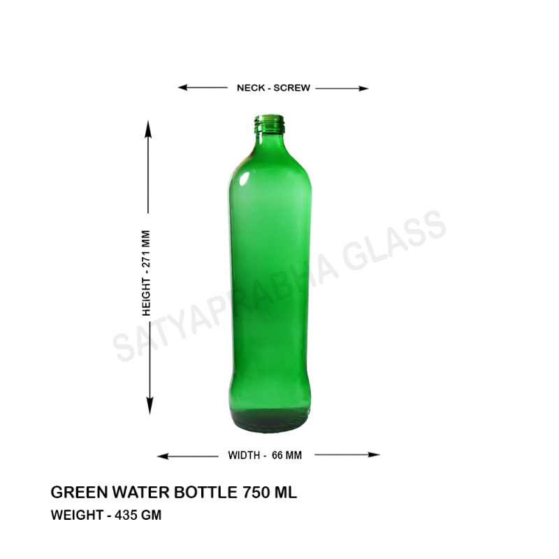 Glass Water Bottles 750 Ml, For Beverage, Feature Lite Weight