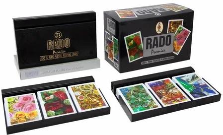 Multicolor Rado Plastic Playing Card, Size : 5.7*8.9 mm