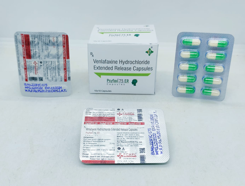Venlafaxine 75 mg ER capsules