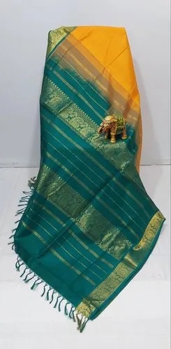 Silk Cotton Sarees, Saree Length : 6.3 m (with blouse piece)