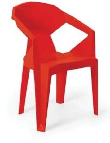 Popcorn Furniture Plastic Chair, for Home, Color : Red