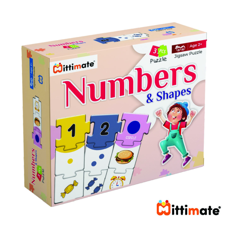 Number & Shapes Jigsaw Puzzle Fun & Learning Games for kids at Rs 230