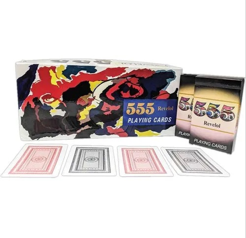 555 Revelol Rectangular Paper Playing Card, Size : 3.25 x 2.25 inch