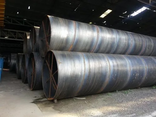 Round MS Spiral Welded Pipes, Size : 24 inch
