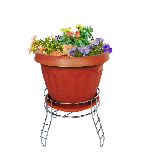 Stainless Steel Flower Pot Stand, Shape Round at Rs 132 / Piece in