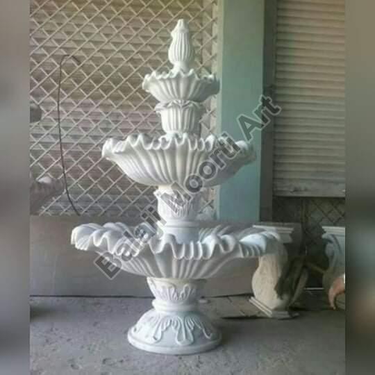 Polished 4 Feet Sandstone Fountain, for Amusement Park, Garden, Outdoor, Public Attraction Places