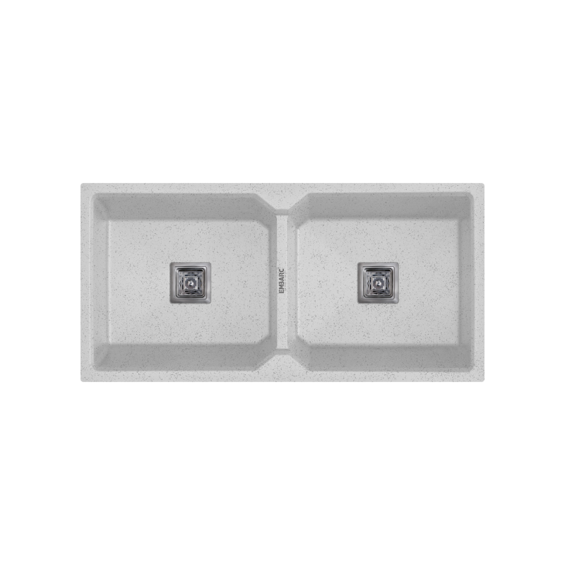 Grey Rectangular Quartz Kitchen Sink Citron, For Home, Size/dimension