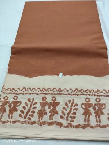 Plain cotton sarees, Saree Length : 6.3 m