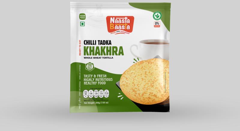 Naaasta Baasta Chilli Tadka Khakhra, Certification : FDA Certified