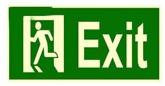Exit Signages, for Office, Railway Station