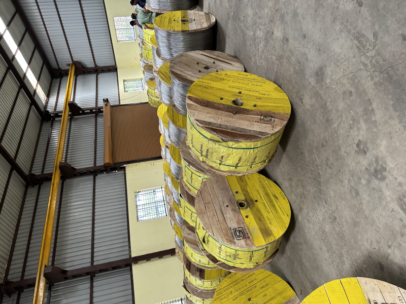 Round Bare Aluminum ACSR Conductor, for Transmission, Grade Ec grade