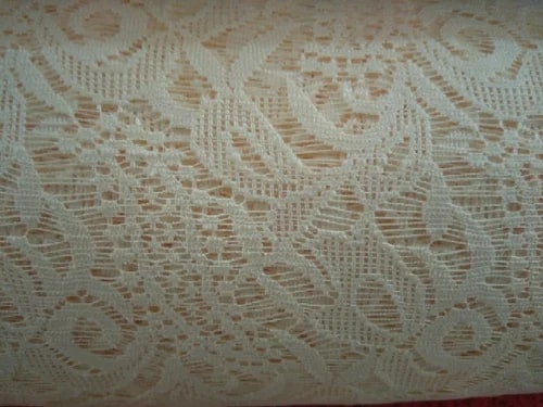 Embroidered Nylon Net Fabric