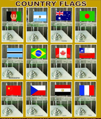 Cotton all countries flags, Technics : Machine Made