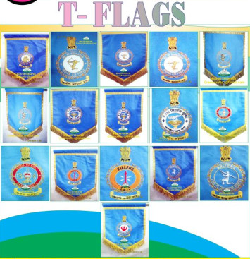 Cotton CRPF EMBROIDERY T-FLAGS, Style : Flying, Stable