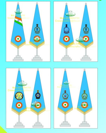 Cotton IAF Conical Flag, for Military Use, Style : Flying, Stable at Rs ...