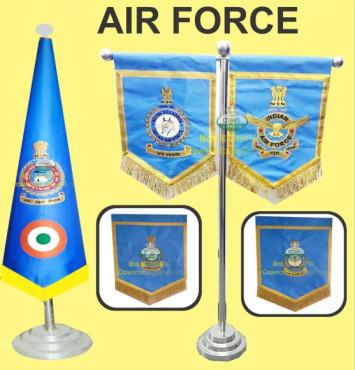 Depend On Product Cloth Indian Air Force Flag, Certification : Iso Msme