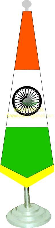 CLOTH EMBROIDERY NATIONAL CONICAL FLAG, Technics : HAND MADE, MACHINE MADE