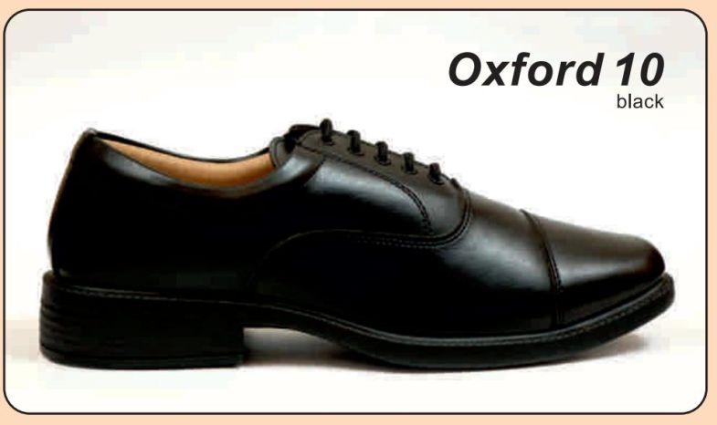 Coaster Oxford Black Shoes, Lining Material : Genuine Leather
