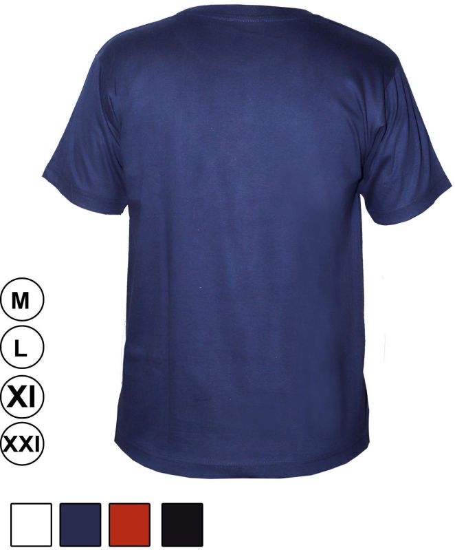 Plain Blue Cotton T Shirt, Size : XL, XXL, M
