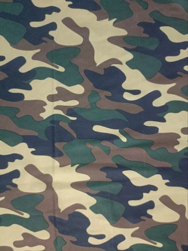 Multi Color Army Print Nylon Lycra Fabric, for Textile Industry ...