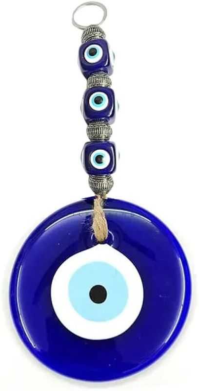 Blue 3 Inche Evil Eyes Wall Hanging, Style Type : Handmade