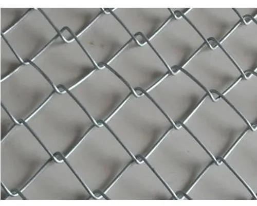 Silver Himachal Steel Wires Galvanized Iron Chain Link Mesh Fencing