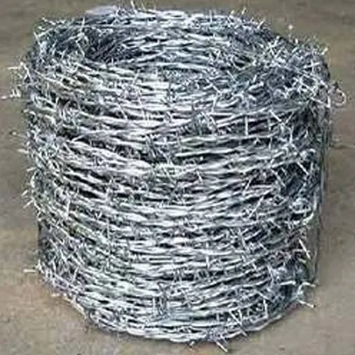Silver Mild Steel Barbed Wire