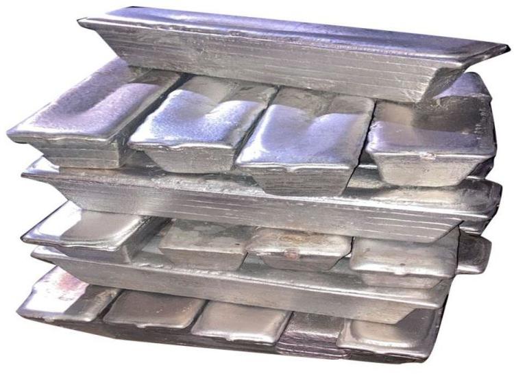 Grey Polished A383 Aluminium Alloy Ingots, for Industrial, Shape : Rectengular