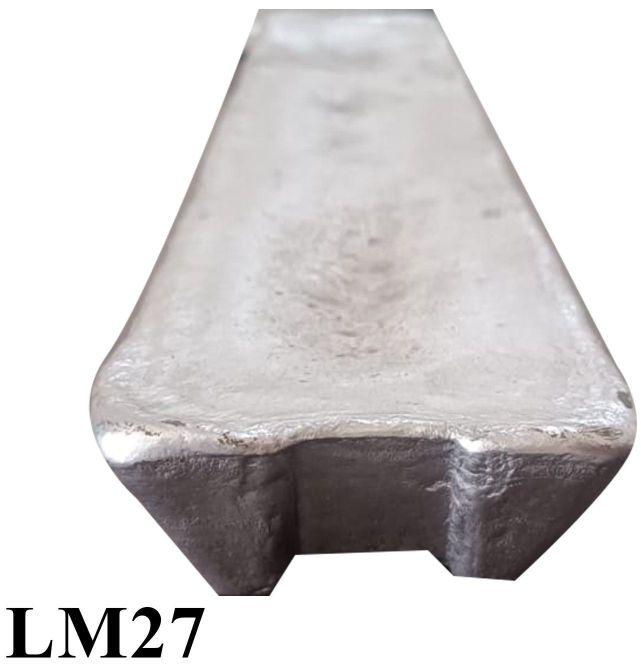 Grey Rectengular Polished Lm27 Aluminium Alloy Ingots, For Industrial
