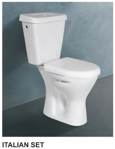 White Ceramic Two pcs Water Closet, for Toilet Use, Size : Standard