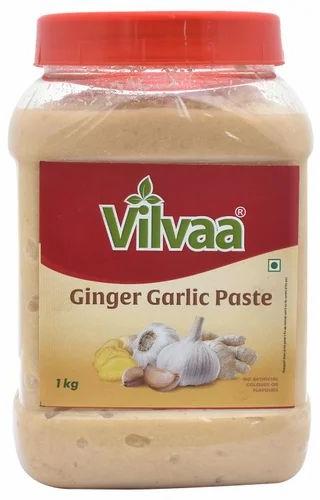 Vilvaa ginger garlic paste, Certification : FSSAI Certified
