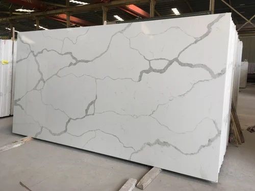 Calacatta White Quartz Stone Slab